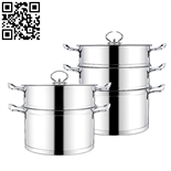 直角蒸锅（Stainless steel steamer pot）ZD-ZG308