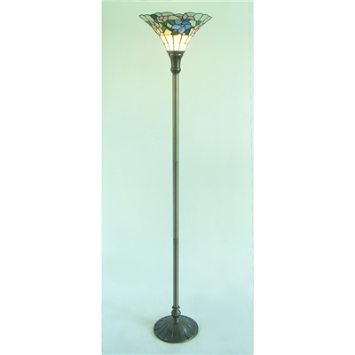 FL140007 14 inch Tiffany Lampshade upwards Floor Lamp Stained Glass Floor Lightings