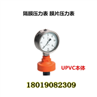 隔膜壓力表UPVC本體+FPM膜片壓力表