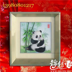 蜀绣图片熊猫