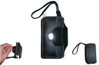 MPB133-B Leather Phone bag with wristband