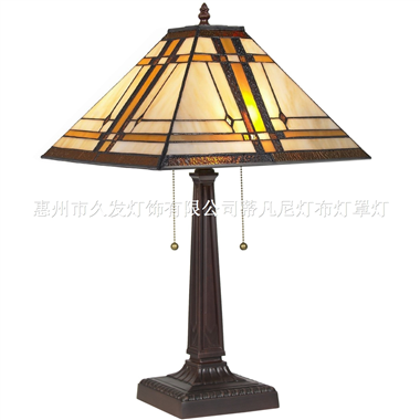 TL140010 Tiffany Style Table Reading Lamp Mission Design Table Desk Lighting