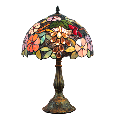 TL120205 Tiffany Table Lamp Flowers and Fruits Home Decoration 