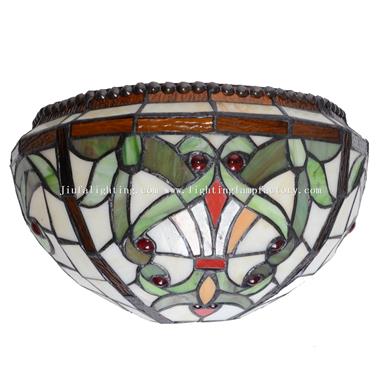 WL120071 Tiffany Style Wall Light Uplighter Stained Glass Wall Lamps