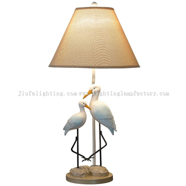 TRF140012 Swan pair birds table lamp wedding lamp 