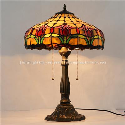 TL160037 Tiffany Style Tulip Table Lamp