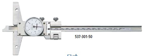 527-302-50 帶表深度尺 深度帶表卡尺 三豐量具卡尺 