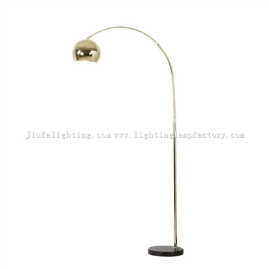 FL00001 Stainless arc lamp floor lamp reading lights marble lampbase