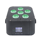 6PCS LED RGBWAUV DMX Wireless Battery Powered Par Light