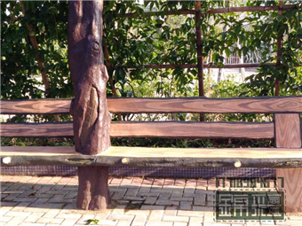 仿真樹制作 水泥假樹大門仿木欄桿護欄花架施工