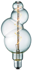 QP Decorative spiral LED filament bulb dimmable