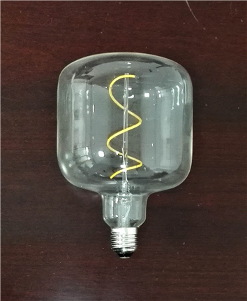 T120 Decorative spiral LED filament bulb dimmable