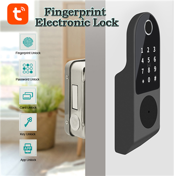 WAFU WF-014C No Wiring Outdoor Fingerprint Rim Lock Smart Card Digital Code Electronic Door Lock