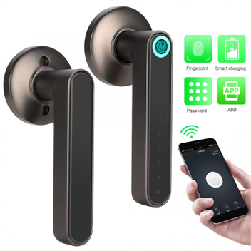 WAFU WF-016 Bluetooth Fingerprint Smart Door Lock Keyless Rechargeable Security Door Lock Works with