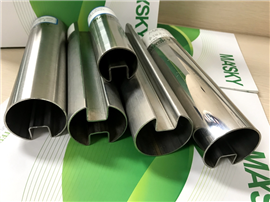 304 Stainless Steel Round Slot Tube for Glass Railing
