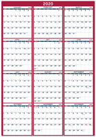 2020 Yearly Wall Calendar - 2020 Yearly Full Wall Calendar with Thicker Paper, January 2020 - Decemb