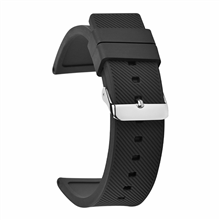 硅胶表带22MM  黑色硅胶表带 气质款手表带硅胶三和兴厂家