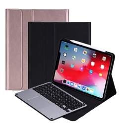1139-3  Wireless keyboard with Trackpad and PU case for iPad pro 11 inch 2020