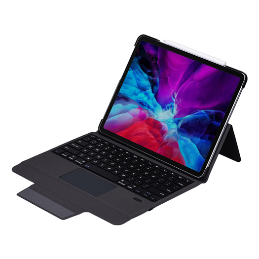 T1298-2  超薄一体式无线键盘保护套 带触控板 适用于iPad pro 12.9 寸 2018 / 2020