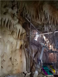 溶洞施工 水泥溶洞餐廳洞穴酒店制作仿真山洞施工