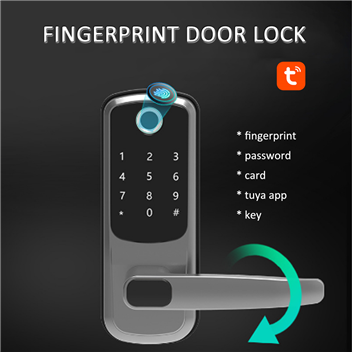 WF-006T WAFU Smart Fingerprint Door Lock Tuya WIFI Intelligent Handle Door Lock for Home/Hotel/Offic
