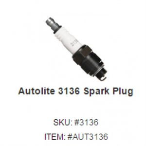 北美火花塞Autolite 3136 Nickel Spark Plug大量现货