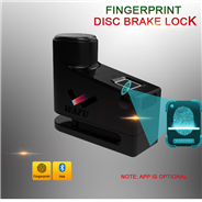 WF-005 WAFU Fingerprint Disc Brake Lock Biological Anti-theft Lock Bluetooth Electric Lock Waterproo