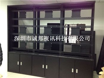 拼接屏支架电视墙 监控支架 LCD液晶拼接屏落地支架机柜定制