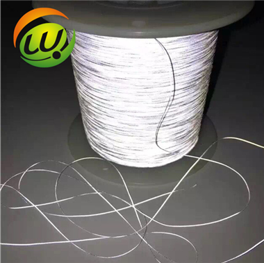 亮银双面反光丝 反光纱线  反光材料厂家 上海哪里有反光丝 