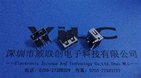 USB AF90度短體12MM（三腳反向）
