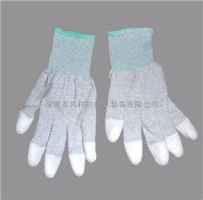 供应防静电碳纤维涂指手套 防静电手套 防静电无尘手套（图片）生产厂家