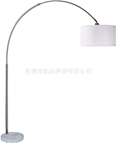 Extra Towering Arched Large Modern Arc Hanging Drum Shade Real Marble Base Light Fixture Foot-Switch