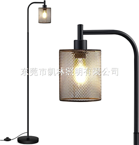 Industrial Standing Hanging Iron Mesh Lamp Shade Whole Metal Farmhouse Foot Switch Rustic Floor Lamp