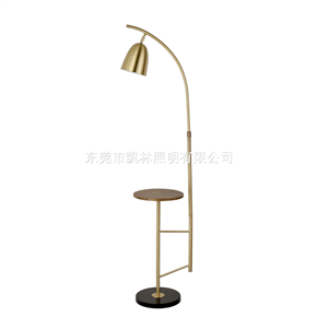 Rotatable Gooseneck Shade Read Standing Light Storage Table Shelve Modern LED Floor Lamp