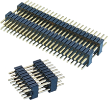 2.0mm Pin Header, Board Spacer, Dual Row, Straight/Right Angle