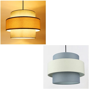 LED Pendant Light Height Adjustable Drum Pendant Light Minimalist E27 Lamp Socket Hanging Lamp Dinin