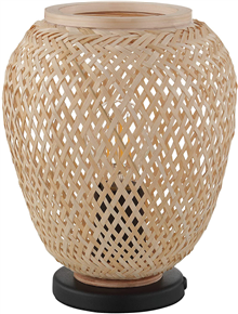 bamboo lampshade table lamp
