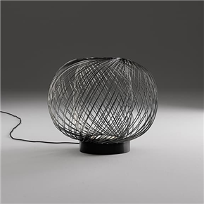 wire cage LED table lamp