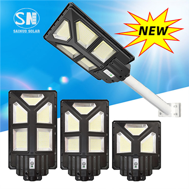 Big power motion sensor intelligent street lamp waterproof aluminum outdoor led solar street light