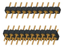 2.54x3.0mm machined pin header  single row dual rowSIP L=10.0(SQ0.6)