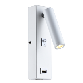 USB charging port LED spot bedroom wall lamp