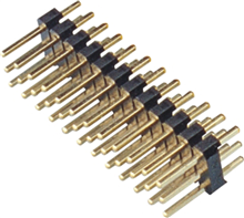 2.54mm pin header four rows H2.5mm DIP