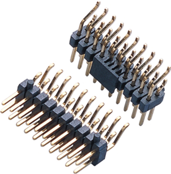 2.54mm pin header H2.5mm right angle smt dual row