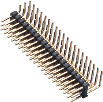 2.54mm pin header three rows right angle