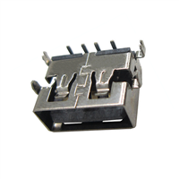 USB AF母座沉板1.1四脚插板11.0