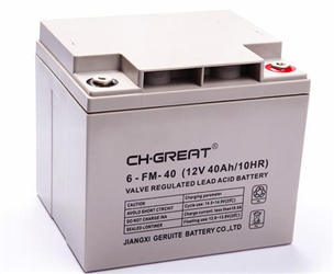 格瑞特6-FM-12V40AH固定型铅酸蓄电池