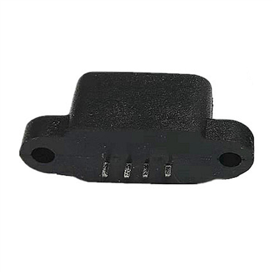USB AF防水母座180度有耳H10.8