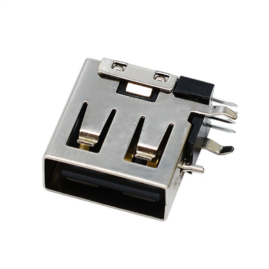 USB AF母座90度短体侧插直边13.7