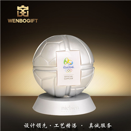 WB-171031樹脂足球個性獎杯深圳市文博工藝制品有限公司定制