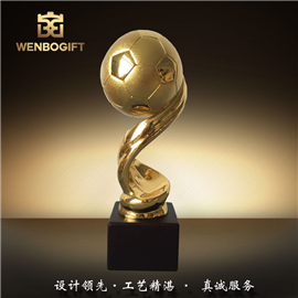 WB-171089本年度最潮流的足球比賽獎杯，個性合金足球獎杯深圳市文博工藝制品有限公司定制